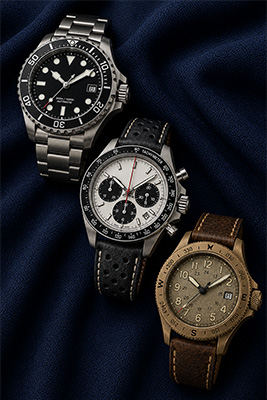 Three bolder affordable men's watches suitable for sporting events and rugged casual settings.
